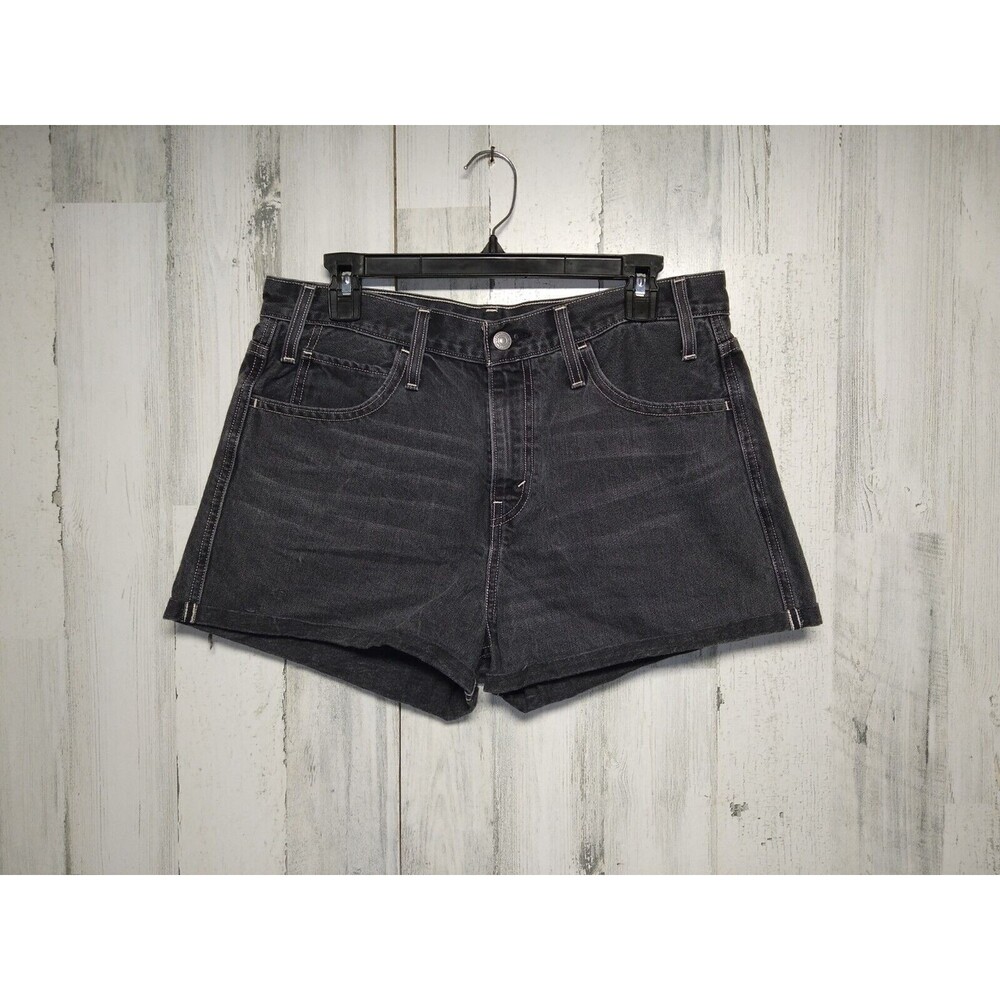 Levi's Womens Cuttoff Denim Shorts Size 31 Black